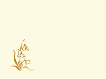 Ref: PF76 SNOWDROPS gold foil on ivory