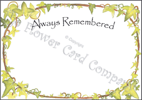 Ref: SF15d IVY GARLAND (Always Remembered)